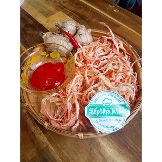 MỰC XÉ SƠI HẤP NƯỚC DỪA
