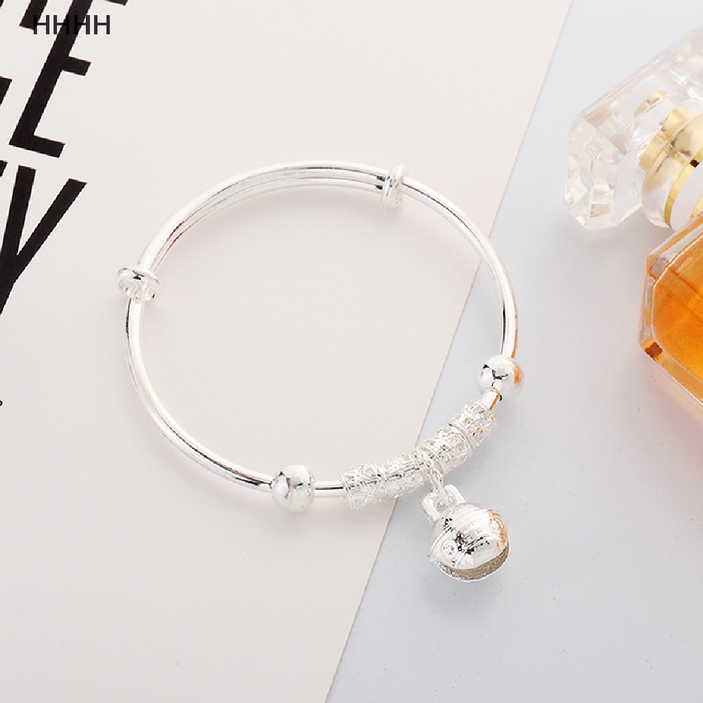 Vòng Tay Mạ Bạc Đính Chuông Phong Cách Cổ Điển Thời Trang