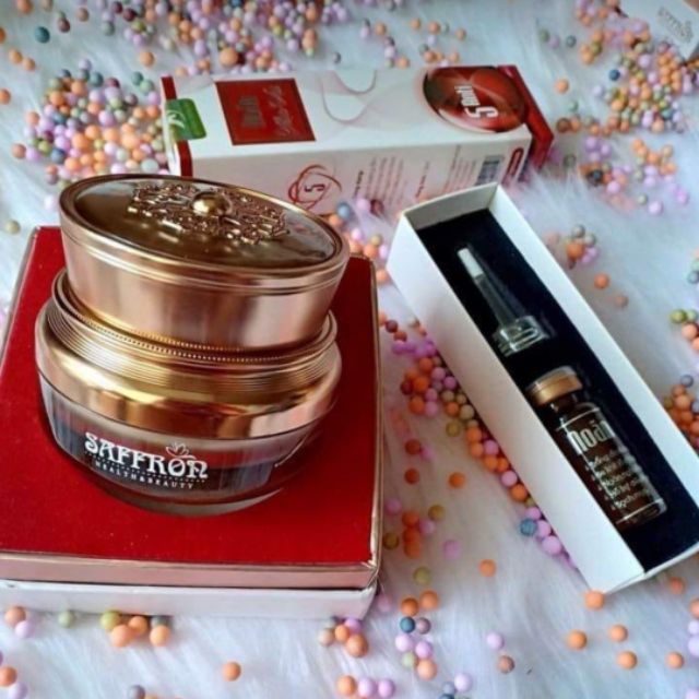 Combo noãn và kem nám Saffron