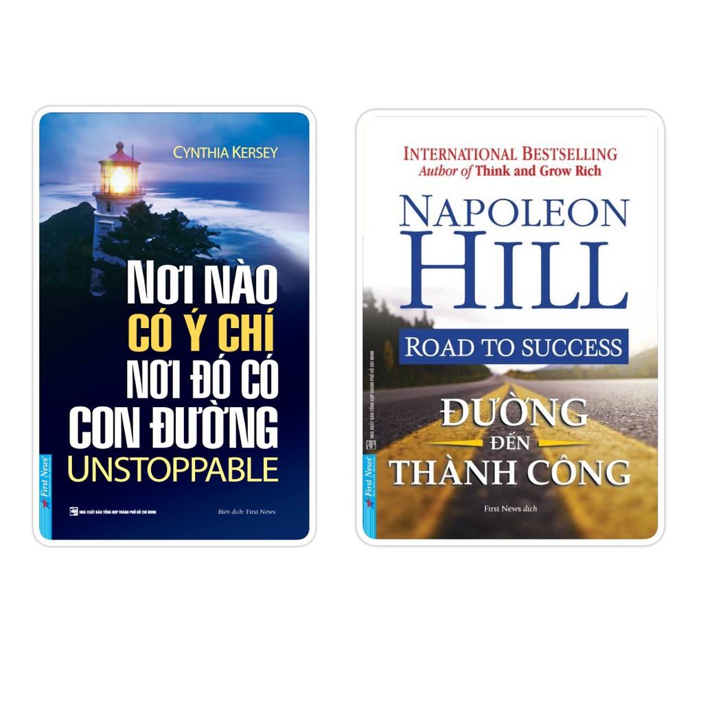 Sách - Combo Nơi nào có ý chí Nơi đó có con đường + Đường đến thành công - FirstNews Tặng Kèm Bookmark