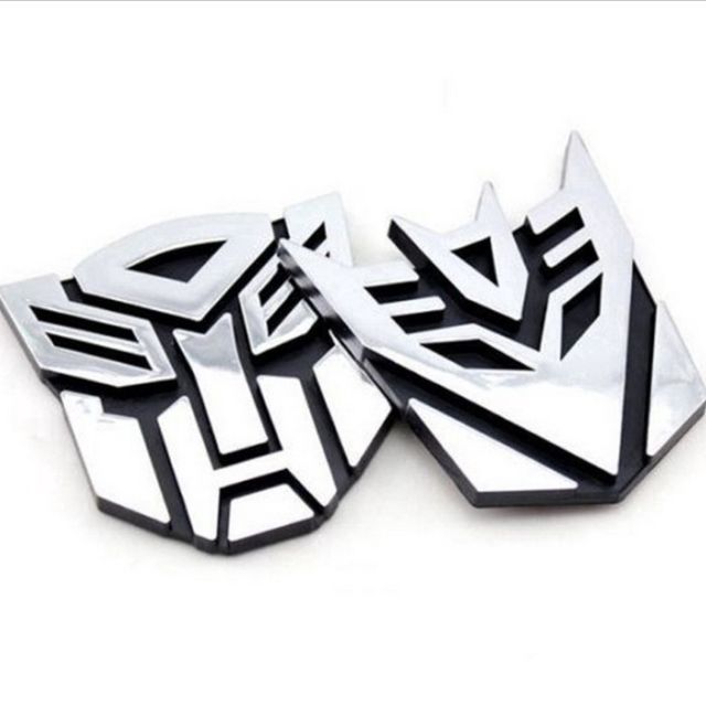 Logo biểu tượng Transformers Autobot 3D trang trí ô tô, xe máy...