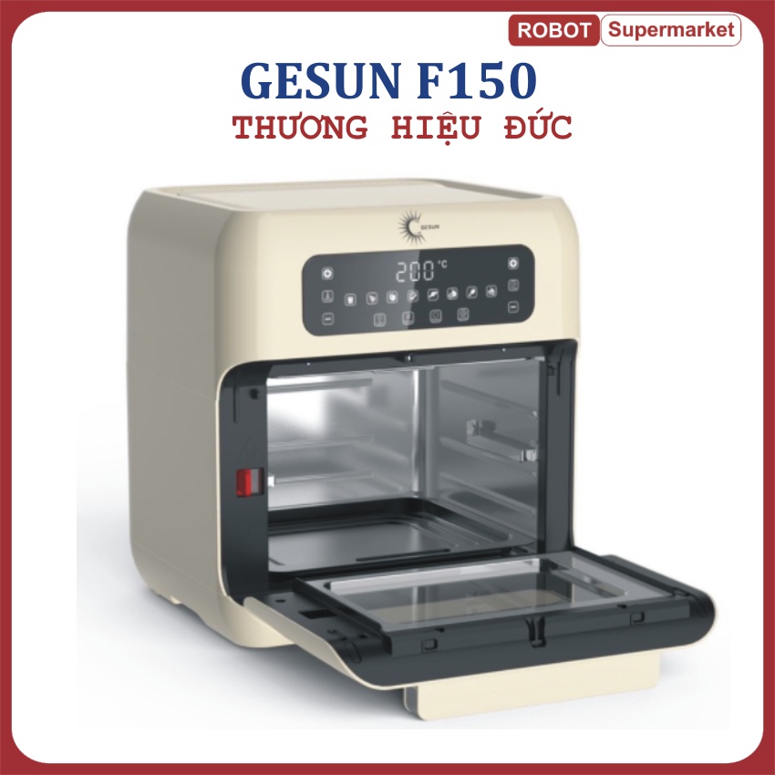 Nồi chiên không dầu GESUN F150 - Dung tích siêu lớn 12 lít - Thương hiệu Đức - Thịt chín mềm nhờ công nghệ hơi nước