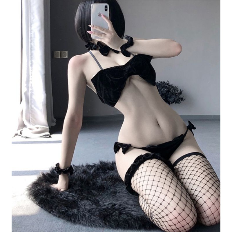 cosplay thỏ nhung sexy gợi cảm