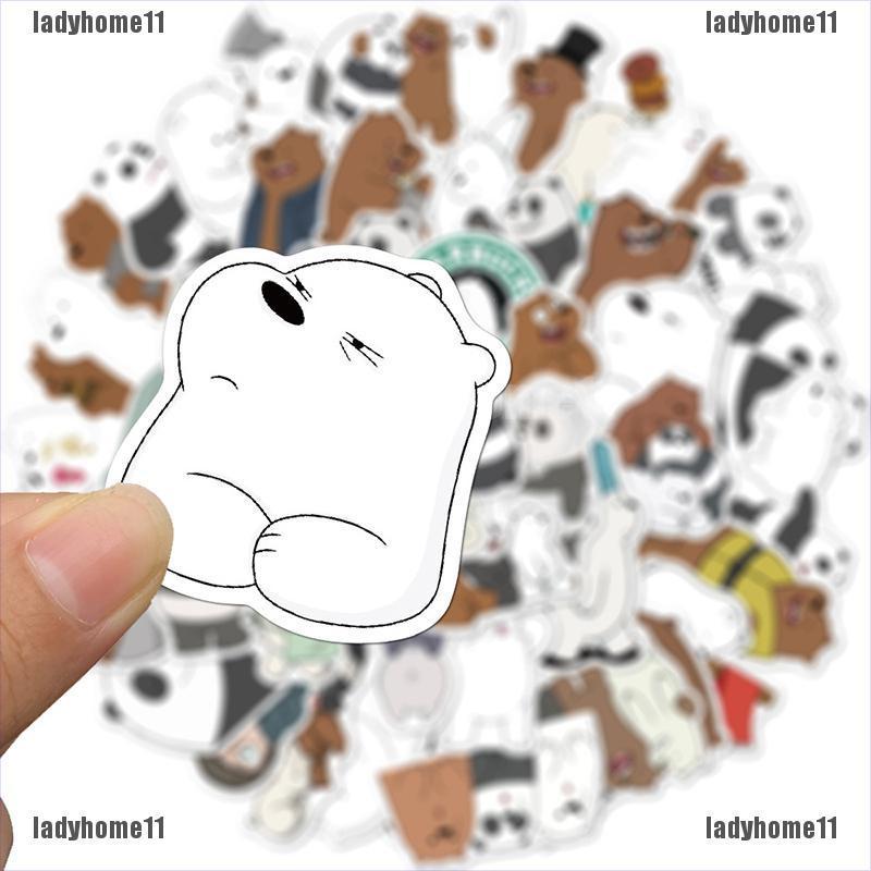 Set 11 Hình Dán Gấu Trang Trí Đa Dụng Chất Lượng Cao