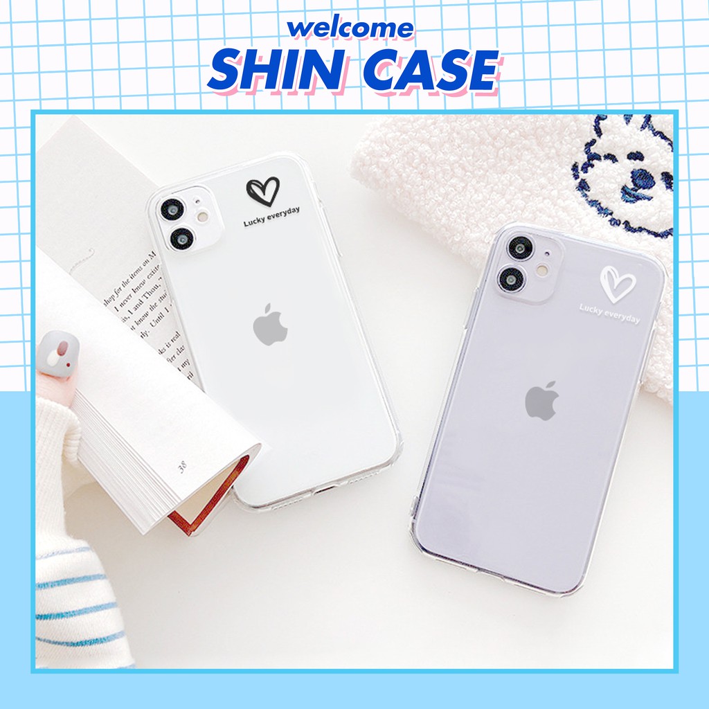 Ốp lưng iphone Tim tí hon viền trong chống ố 6/6plus/6s/6splus/7/7plus/8/8plus/x/xr/xs/11/12/13/pro/max/plus/promax