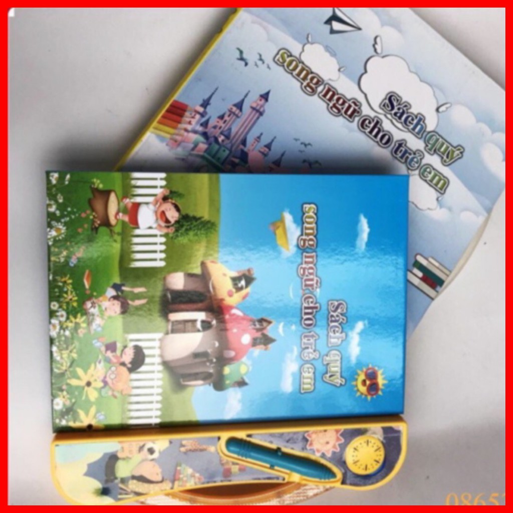 ĐỒ CHƠI SÁCH SONG NGỮ THÔNG MINH CHO BÉ TẶNG KÈM BÚT