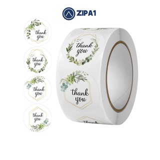 10 miếng dán sticker Thank You - Hình hoa - 2.5x2.5cm / miếng - A1021 - Zip A1