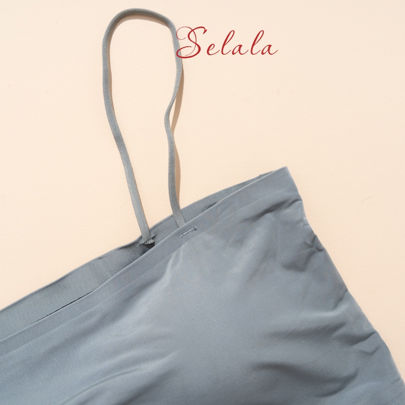 Áo Bra Su Selala Trơn Quây 2 Dây Đệm Mỏng Thoáng Mát BR09