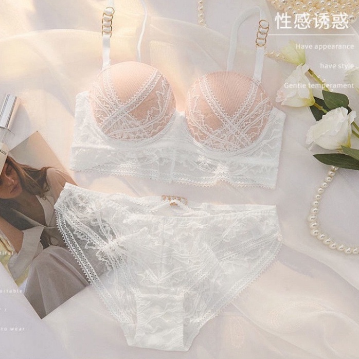 Bộ đồ lót corset ren cao cấp đẩy ngực sexy 1804 [MEOW Corset]