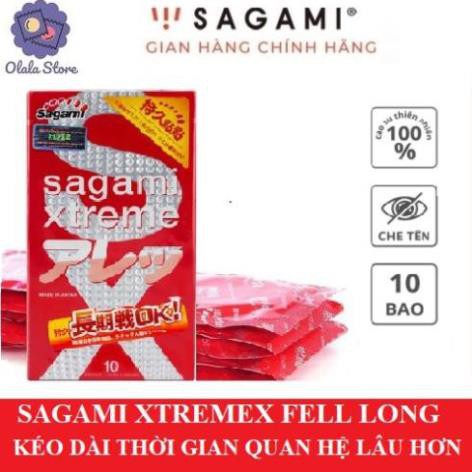 BAO CAO SU SAGAMI XTREME FEEL LONG [ CHÍNH HÃNG 100%] KÉO DÀI - SIÊU MỎNG - GÂN GAI - HÀNG CHÍNH HÃNG TỪ NHẬT BẢN