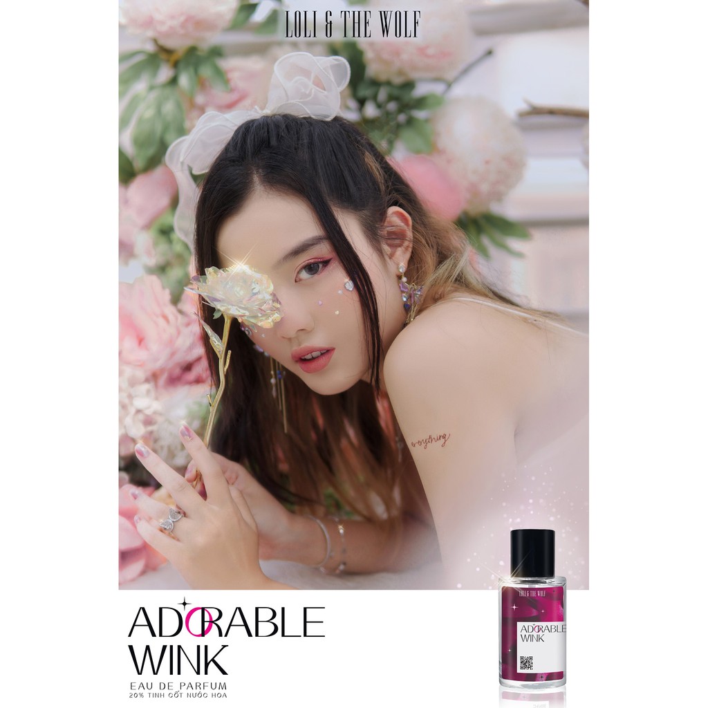 Nước hoa nữ thơm lâu chính hãng Adorable Wink Eau De Parfum chai 10ml, 50ml - LOLI & THE WOLF | Thế Giới Skin Care