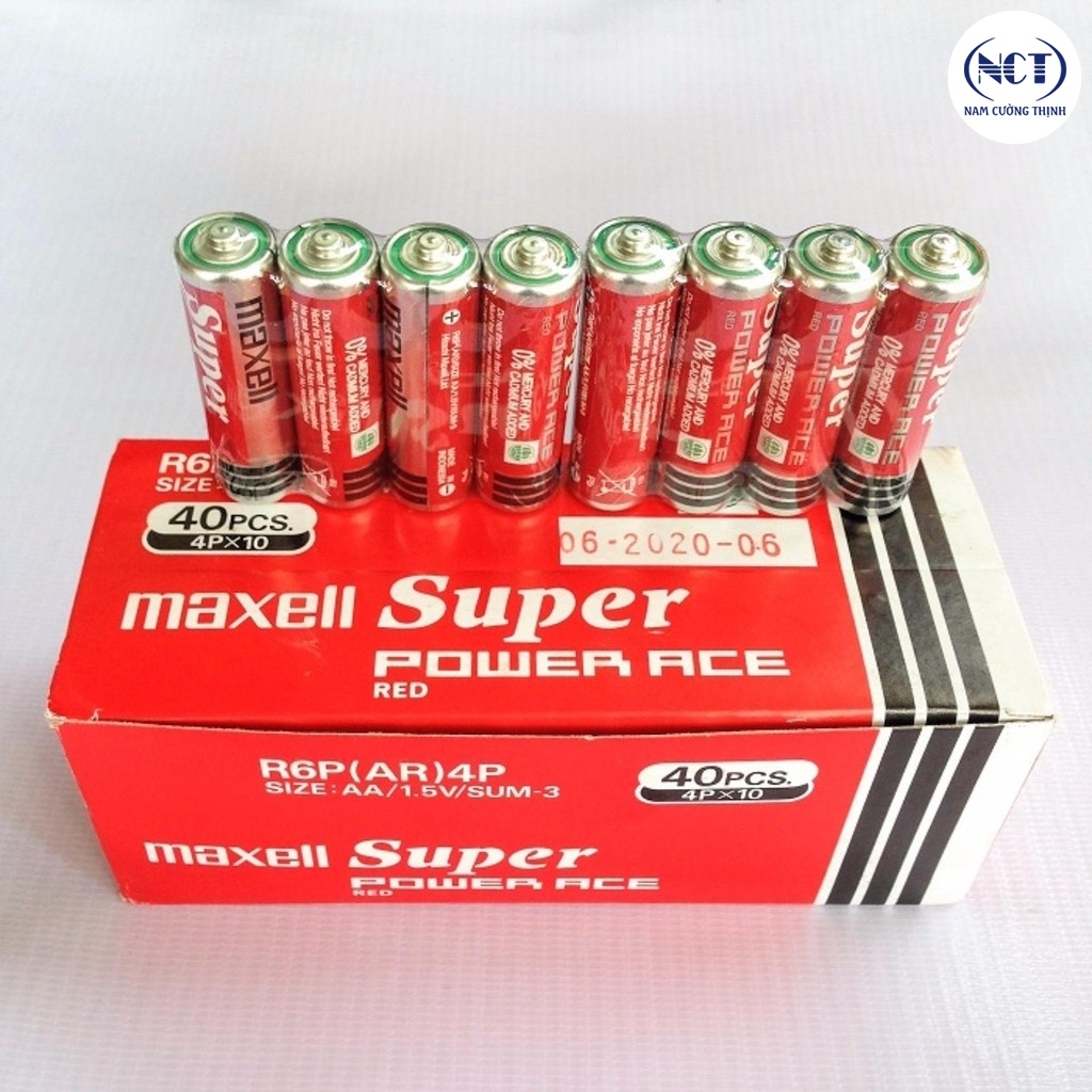 Pin Maxell Super Đỏ - Hộp 40 Viên Pin Tiểu AA  1.5V Store4girls