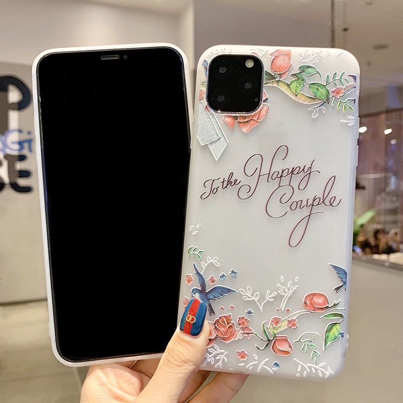 Ốp lưng iphone hoa hồng 3D in nổi you are beautiful đẹp /6/6plus/6s/6s plus/6/7/7plus/8/8plus/x/xs/xs max/11/11 pro/11 p