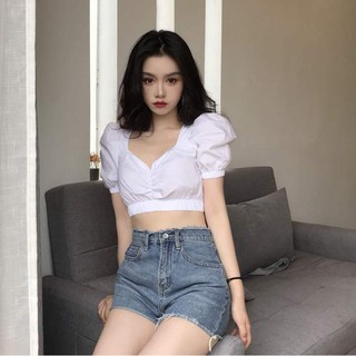 Áo Croptop Tay Phồng