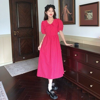 Đầm đôi sọc caro nữ