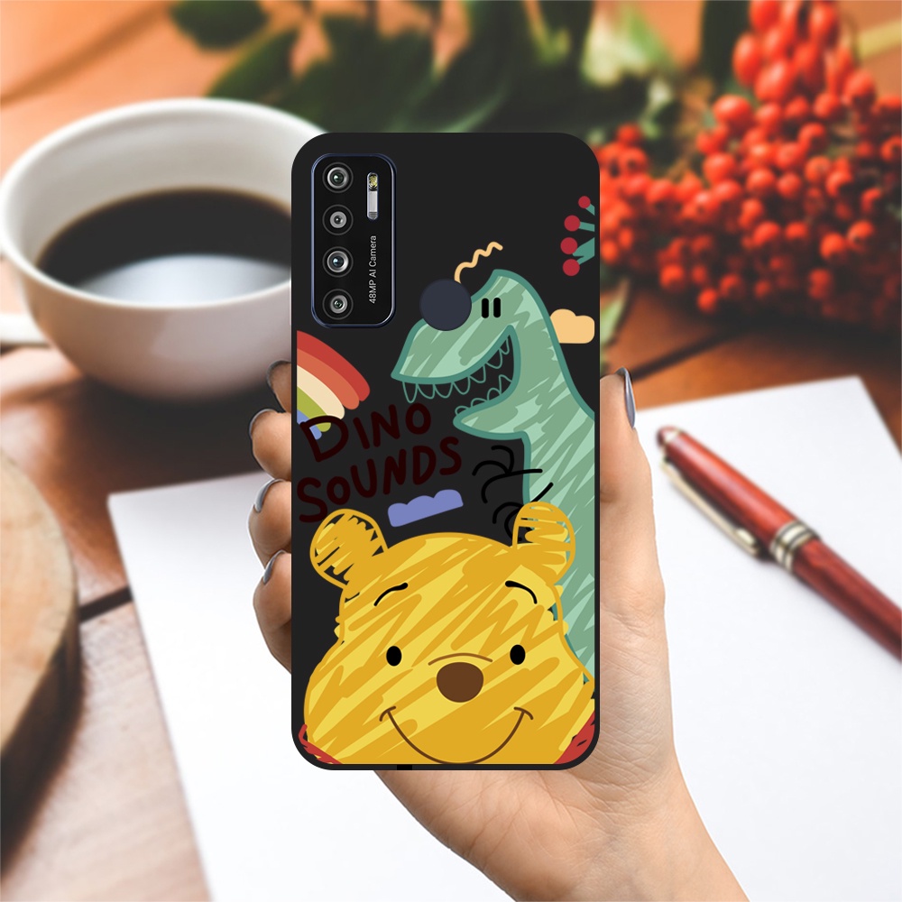 Ốp lưng Vsmart Joy 3/Joy 4/Active 3/Bee 3/Live/...dẻo đen hình Dino Sounds