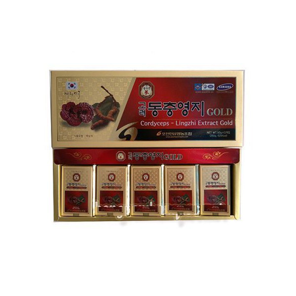 Cao Linh Chi Đông Trùng Hạ Thảo 5 Lọ 50g Hàn Quốc