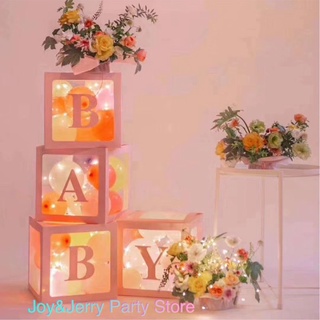 🎁🎁combo 4 hộp giấy trang trí bong bóng chữ baby/chữ love🎁🎁