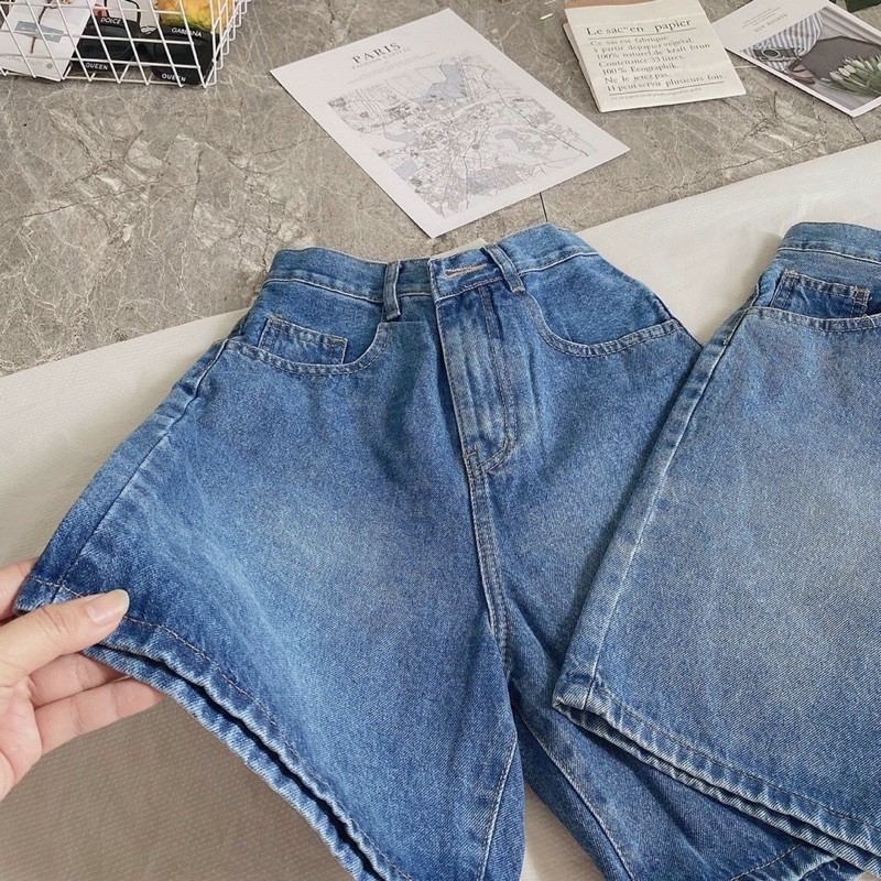 Quần short ngố jean nữ bigsize. Short jean nữ size đại S-35 (40-80kg) hàng VNXK ms47