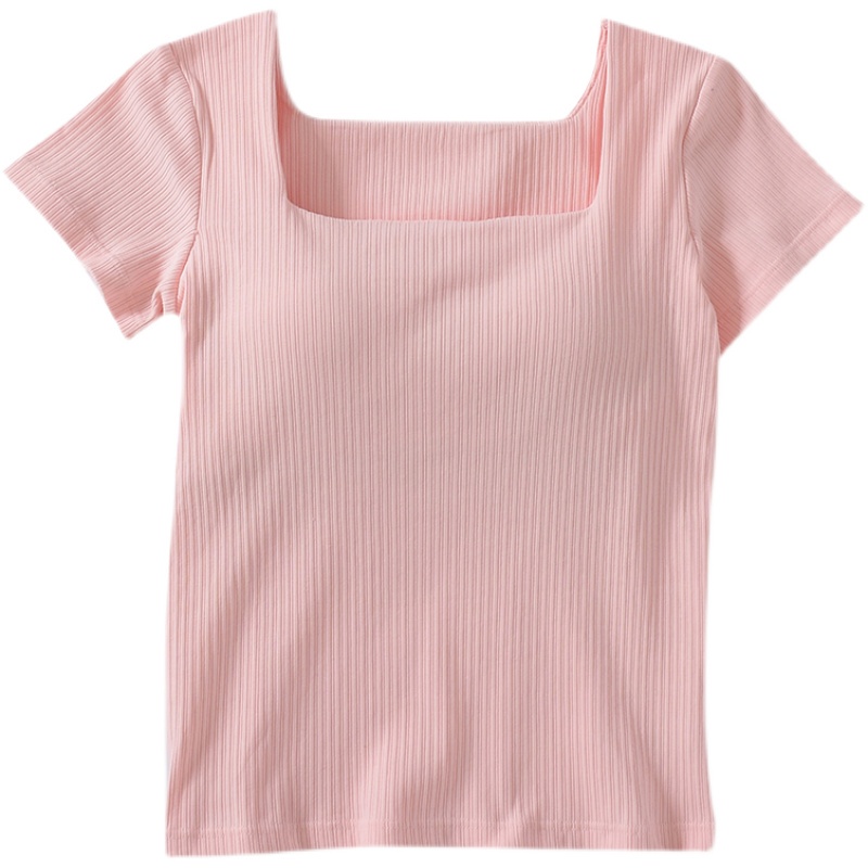 Áo Thun Nữ Cổ Vuông Kèm Đệm Ngực Hàng Quảng Châu Cao Cấp.❤ FREESHIP ❤. Áo Kèm Bra
