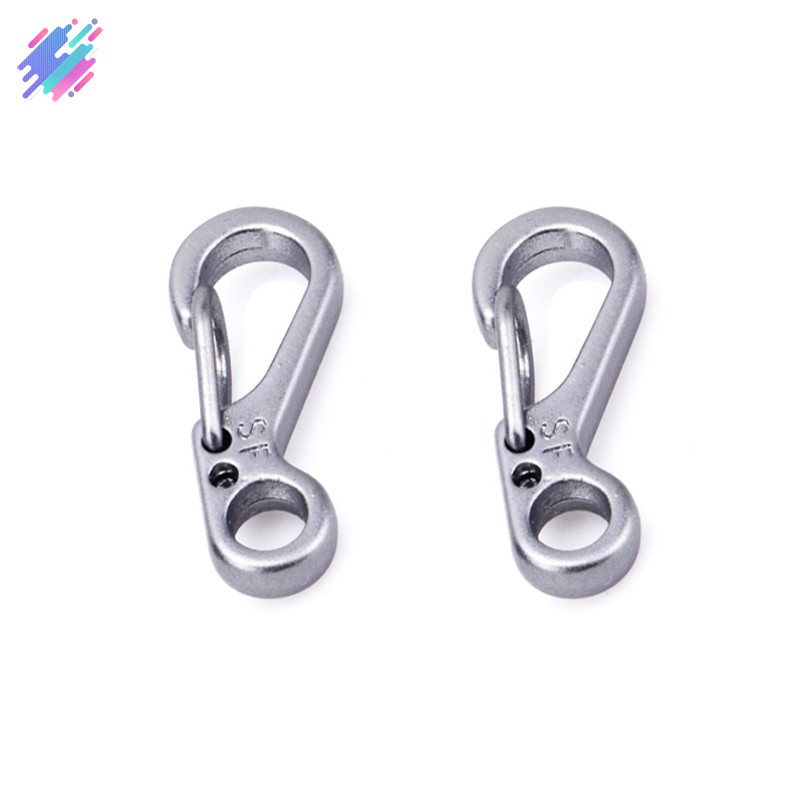 Set 2 móc khóa cài carabiner hợp kim đa năng tiện lợi dành cho leo núi