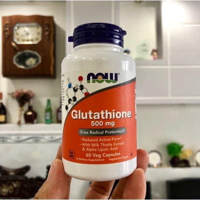 Bill Mỹ - Viên_uống_trắng_da_NOW_Glutathione_500mg_60_viên