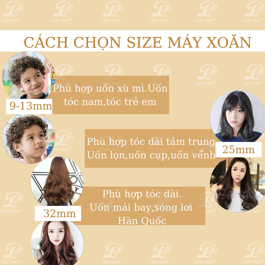 Máy uốn tóc Hàn Quốc máy làm xoăn tạo kiểu tóc đa năng bảo hành chính hãng chuyên dùng cho salon tóc chuyên nghiệp