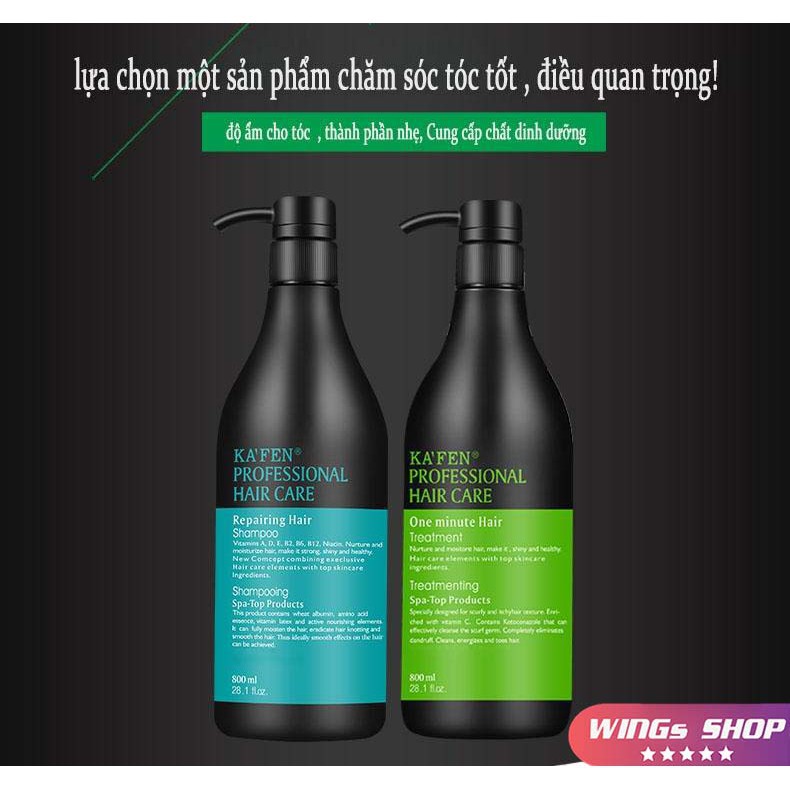 🛑Cặp Dầu GộI Xả Kafen Hoàn Hình 800ML 🛑FreeShip🛑 Phục Hồi Tóc Hư Tổn, Tóc Nát, Tóc Yếu | Hàng Chính Hãng