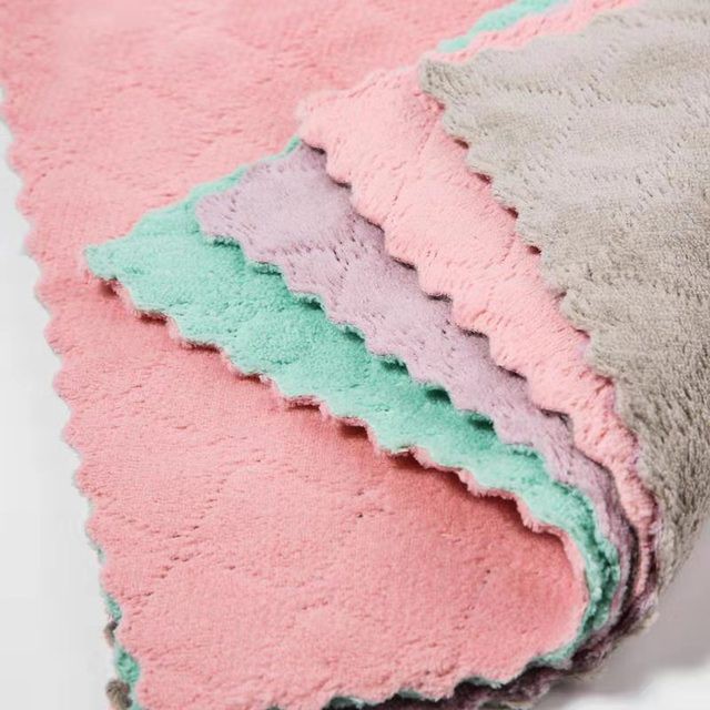 Khăn lau đồ dùng nhà bếp đa năng siêu thấm nước, siêu mềm mịn kích thước 30x30cm, 25x25cm và 15x25cm