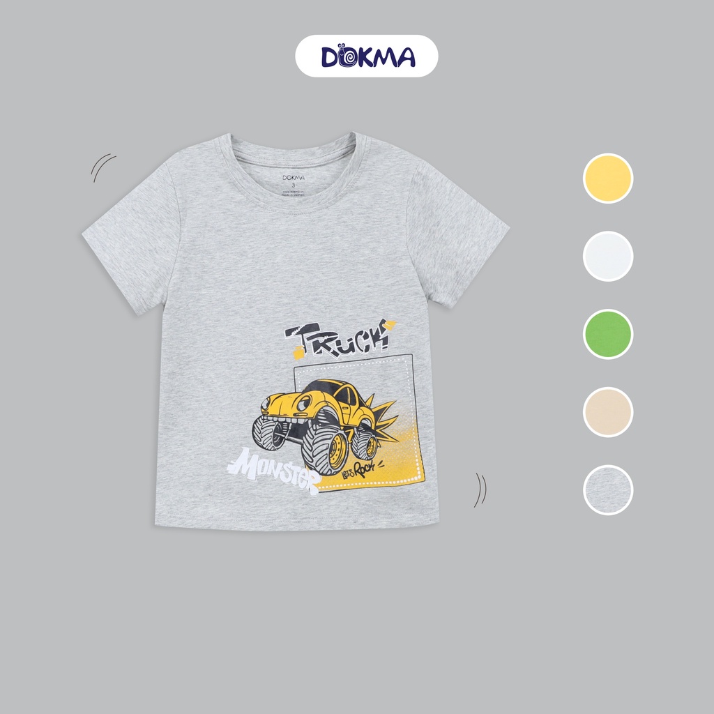DA924 Áo cộc tay cổ tròn DOKMA KID (2-6Y)