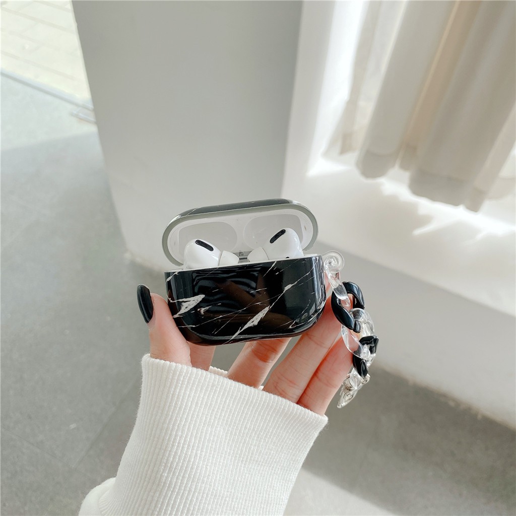 Vỏ đựng hộp sạc tai nghe họa tiết vân đá cho iPhone AirPods Pro AirPods 1/2 | BigBuy360 - bigbuy360.vn