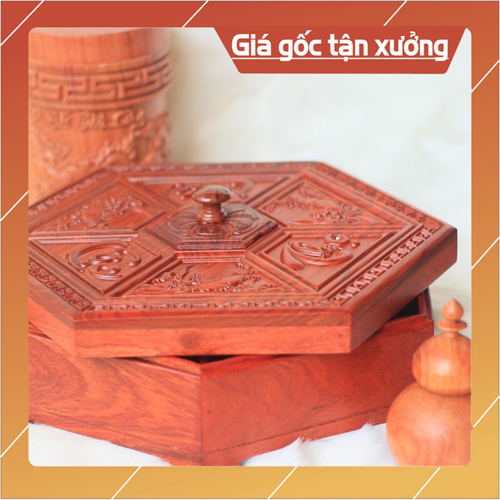 Combo 3 món Khay bánh kẹo Phúc Lộc Thọ - Hộp Trà Mã Đáo Thành Công - Ống Tăm Hồ Lô