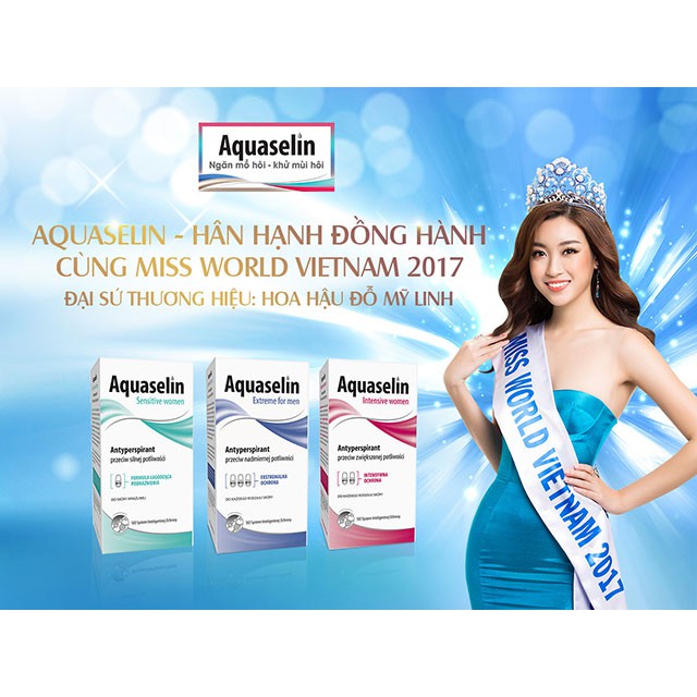 Combo 2 Aquaselin - Lăn nách ngăn tiết mồ hôi và khử mùi dành cho nam