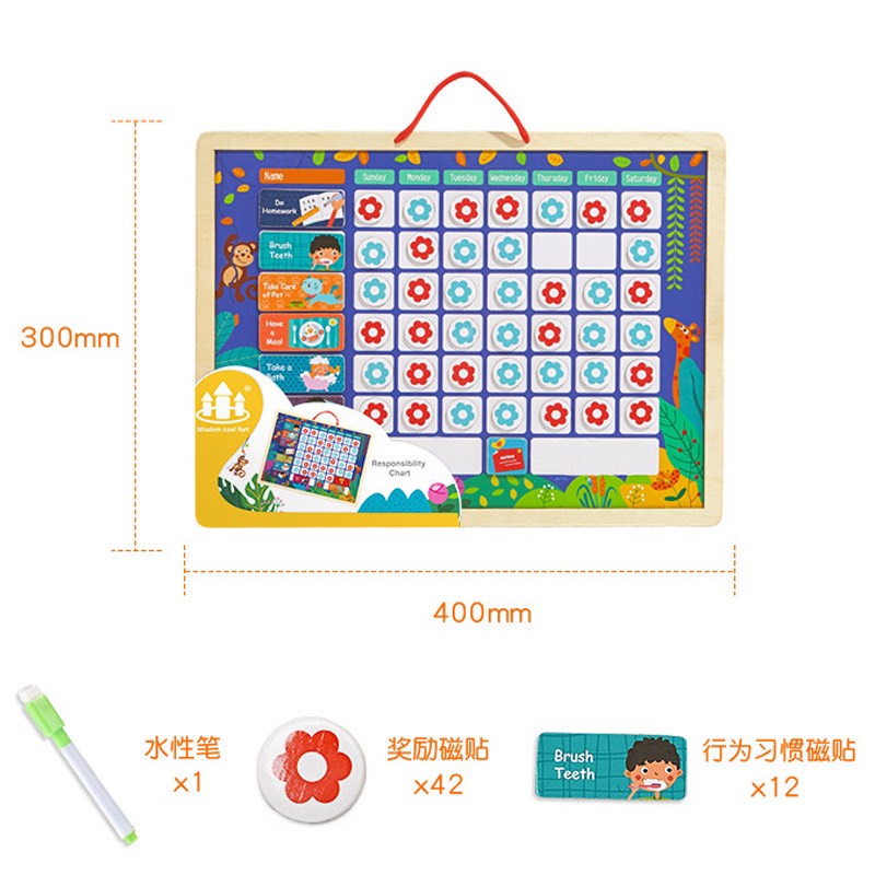 Bảng khen thưởng cho bé bằng nam châm giúp con rèn luyện tính kỷ luật và nề nếp, sticker khen thưởng cho bé