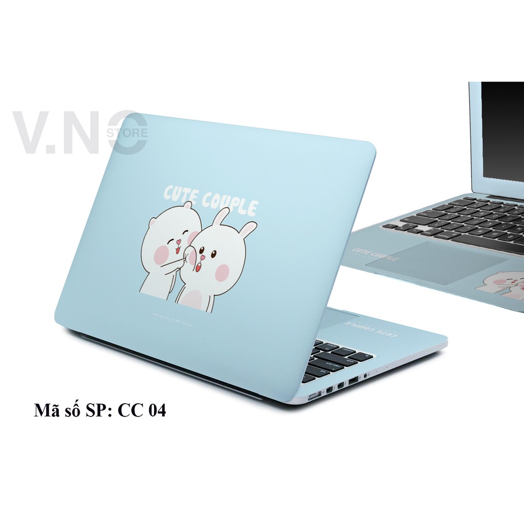 Decal dán laptop V.NO SKIN cute couple các dòng máy dell/acer/asus/lenovo/hp | BigBuy360 - bigbuy360.vn