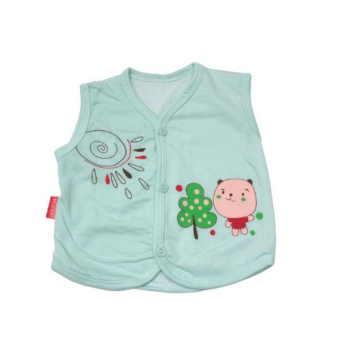 [HÀNG ĐẸP] ÁO Gile Cotton 2 Lớp Loại Đẹp Cho Bé Sơ Sinh