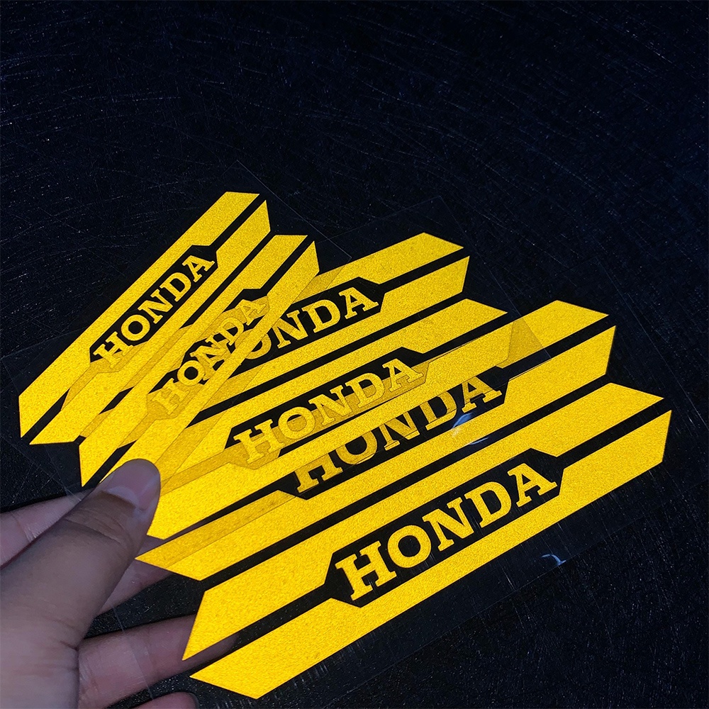 1 Bộ 2 Miếng Đề Can Phản Quang Cảnh Báo Giảm Xóc Ban Đêm Cho Xe Máy Honda CM300 NX125 Pedal CB190