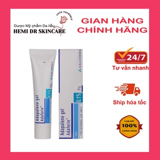 Adapalene Gel 0.1 Adaferin giảm mụn ẩn