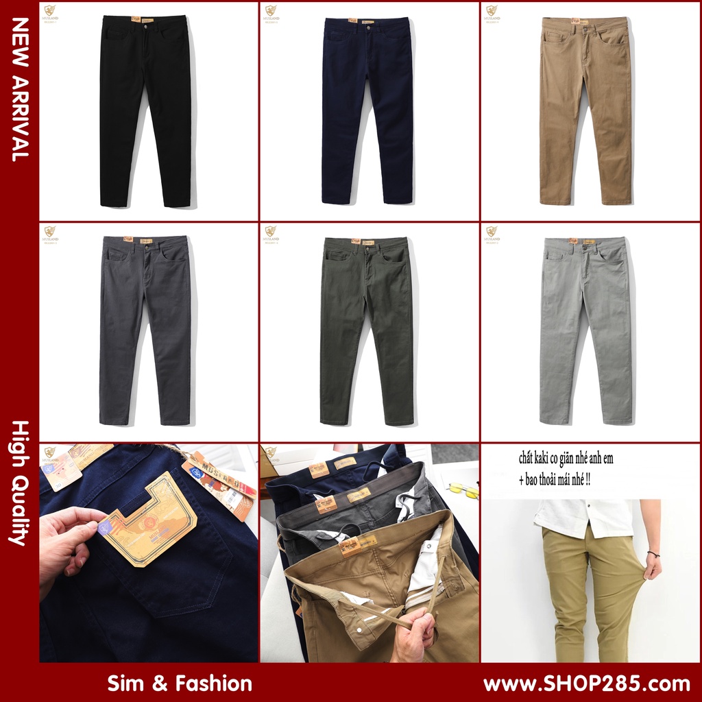 Quần kaki nam MUSLAND from slimfit chất co giãn dáng chinos này thì đẹp tuyệt vời anhem ạ  - QKML1