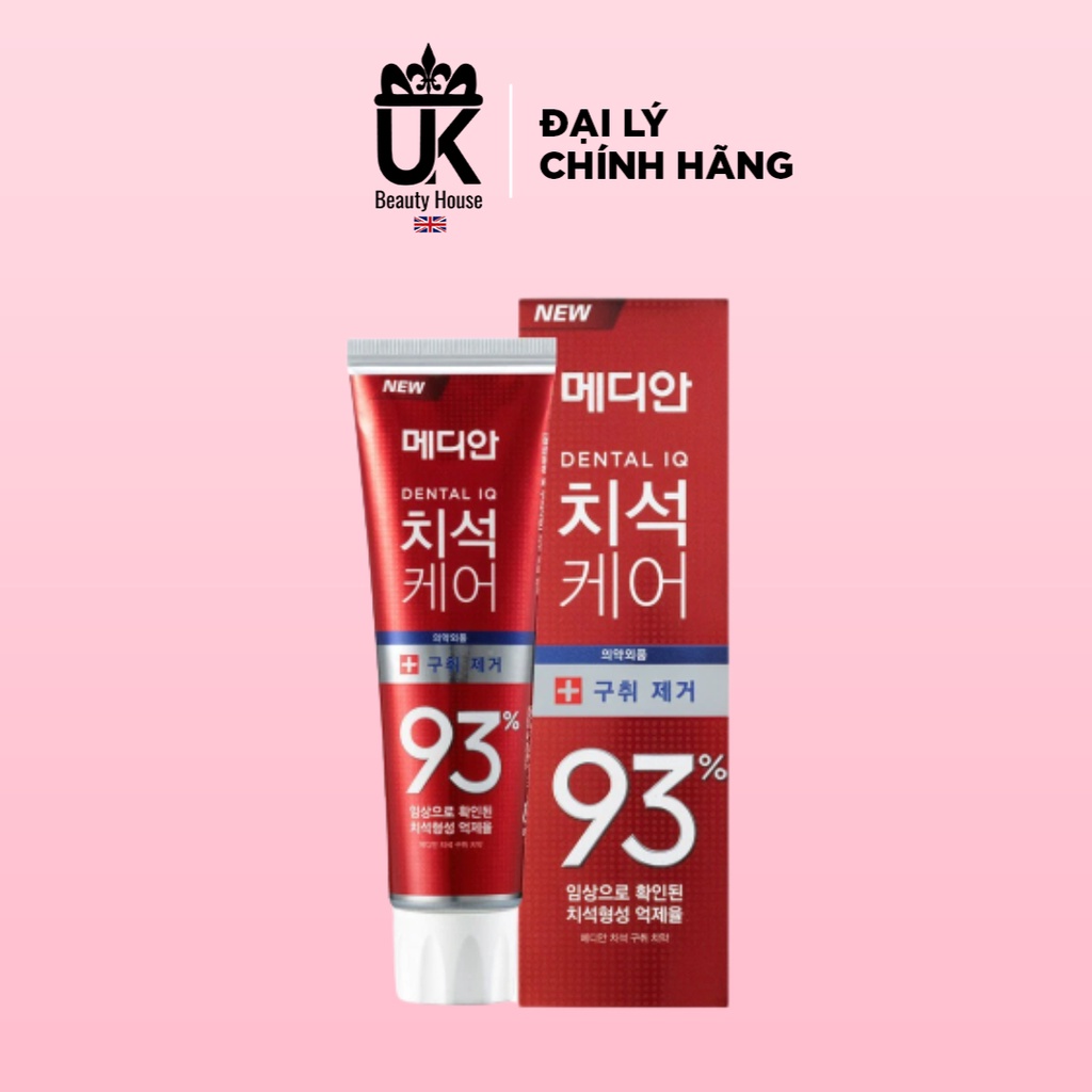Kem Đánh Răng Hàn Quốc Hỗ Trợ Các Vấn Đề Về Răng Miệng Median Dental IQ 93% 120g