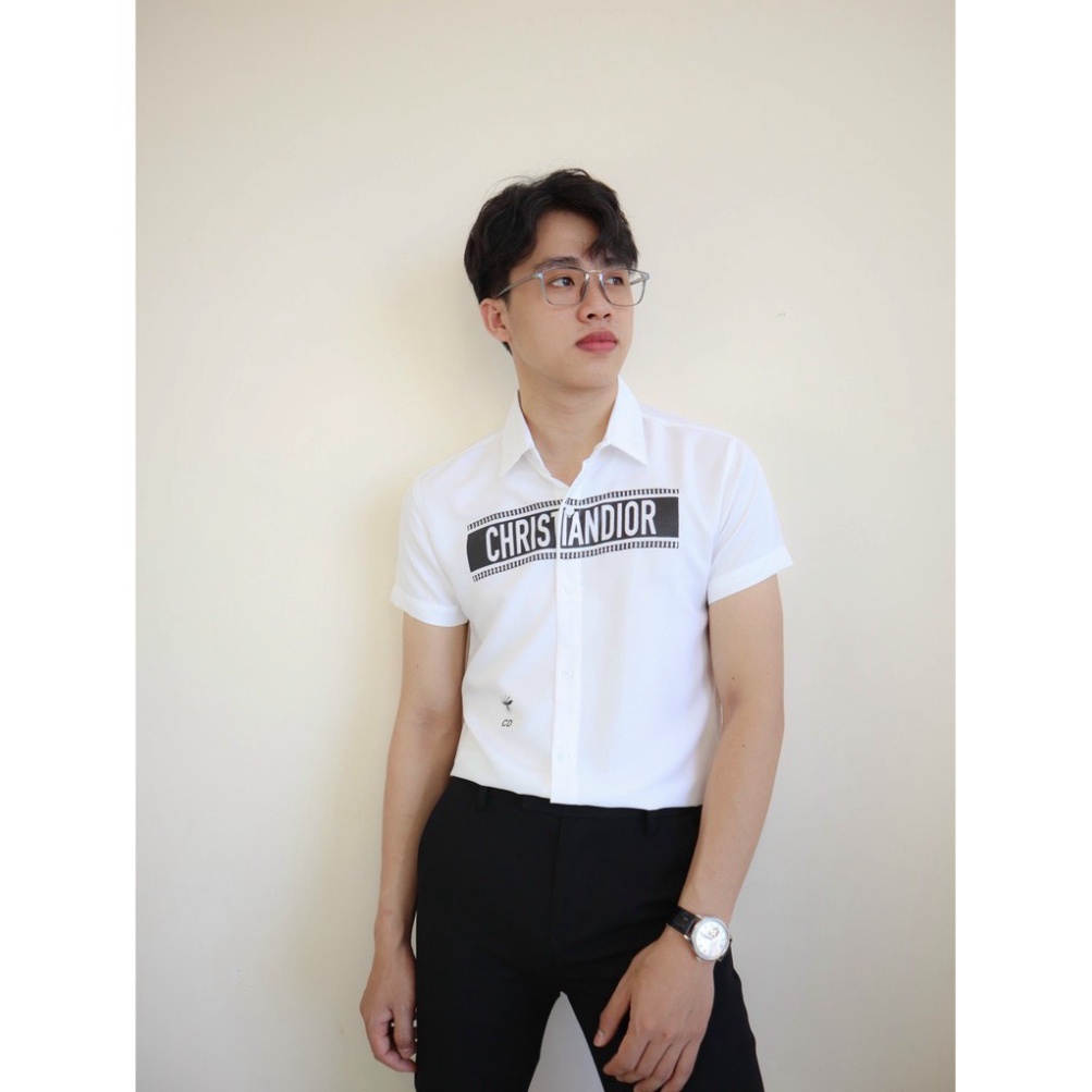 Áo sơ mi nam vải lụa, Sơ mi chất liệu lụa mềm mịn, kiểu dáng slimfit trẻ trung, thanh lịch, tôn dáng unisex | BigBuy360 - bigbuy360.vn
