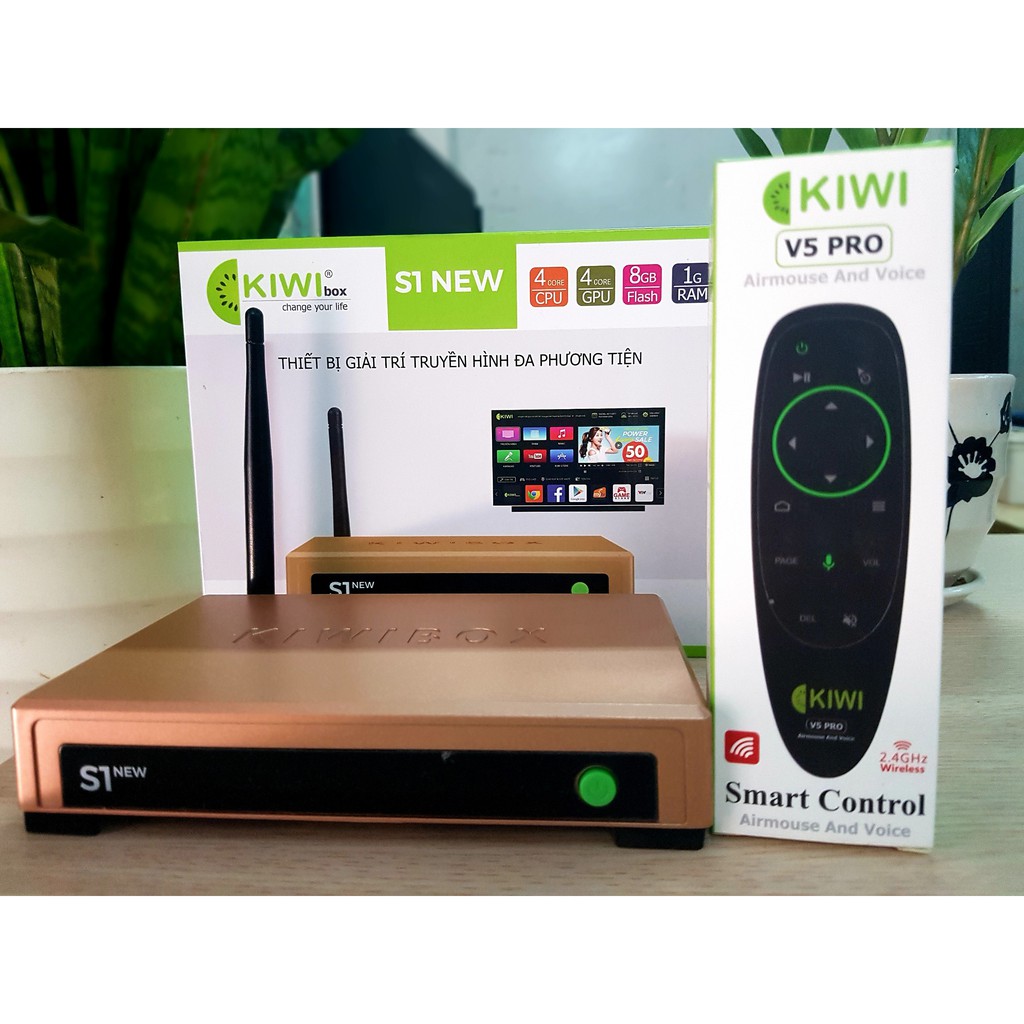 Tivi Box Kiwi S1 New Bản mới 2020 Cập nhập Android 5.0 HỖ TRỢ TÌM KIẾM GIỌNG NÓI - SẢN PHẨM CHÍNH HÃNG