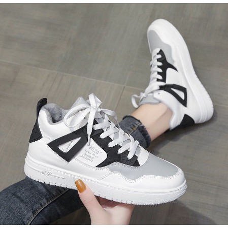 Giày thể thao nữ sneaker cổ cao phong cách thời trang [ KÈM ẢNH THẬT]