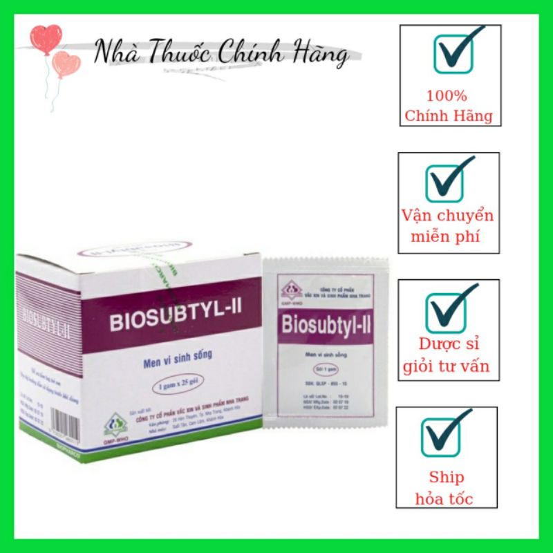 💥Cam kết chính hãng💥Men vi sinh Biosubtyl II hàng chính hãng (25 gói)