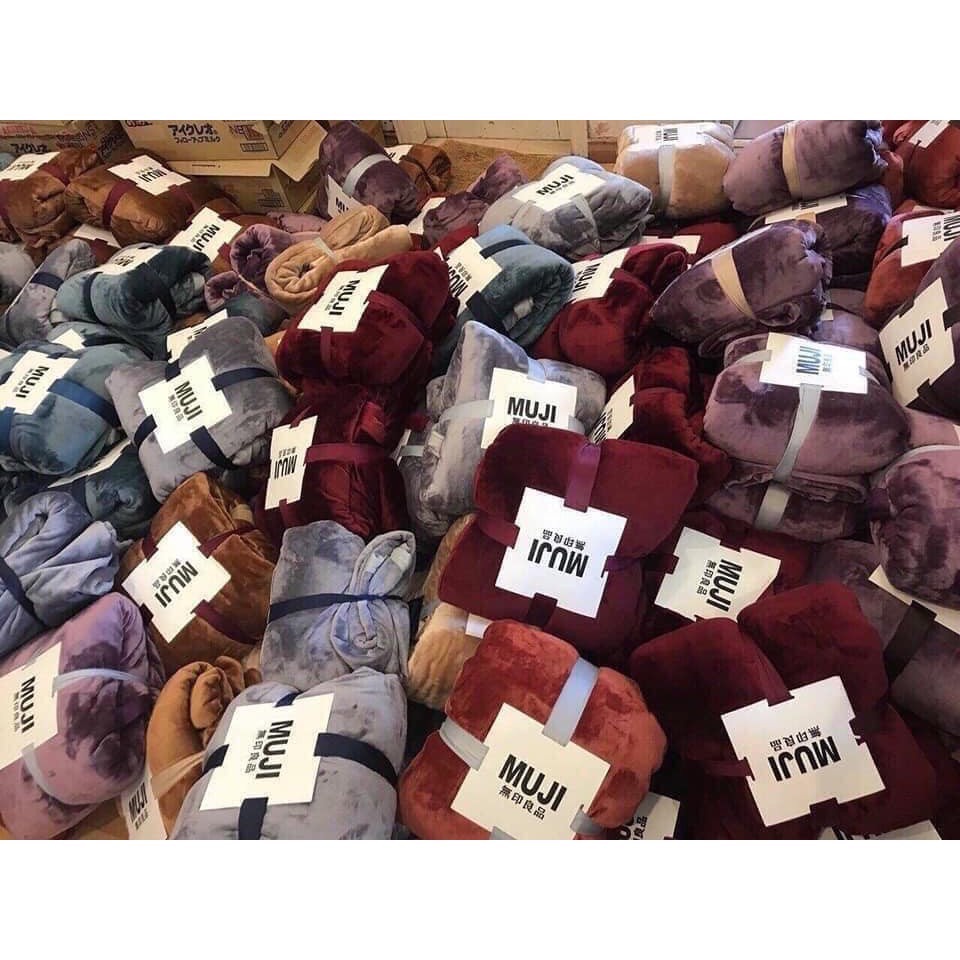 Chăn lông tuyết Muji xuất Nhật cao cấp . 1,9kg 2m-2m3