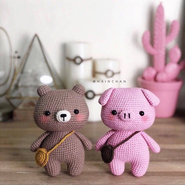 Thú bông len handmade