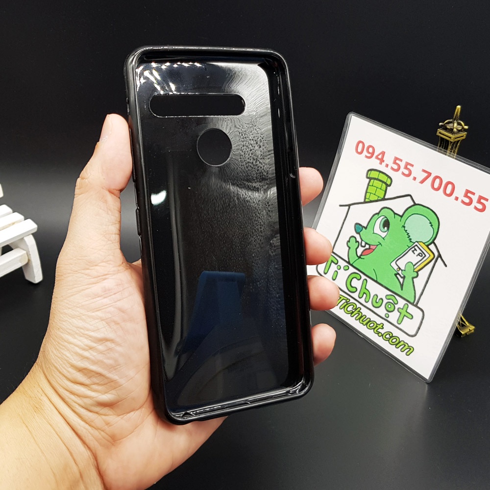 [Loại Tốt] Ốp lưng LG G8 3 Camera Dẻo Màu Đen Sơn Bóng