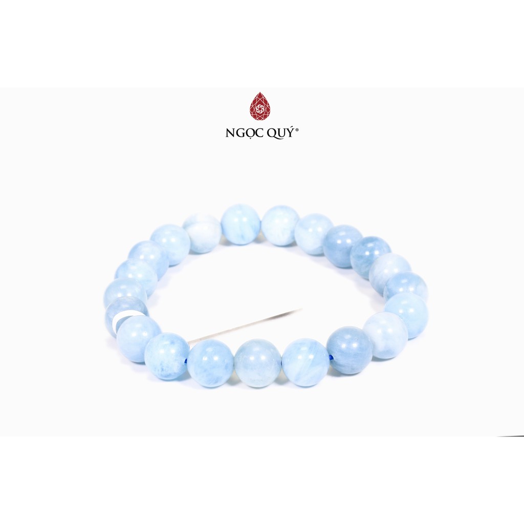 Vòng tay đá hải lam ngọc aquamarine mệnh thủy. mộc - Ngọc Quý