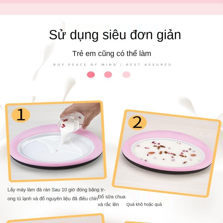 Summer Cooling Sand Ice Máy gia đình sinh tố không cắm điện làm đá bào chiên mini