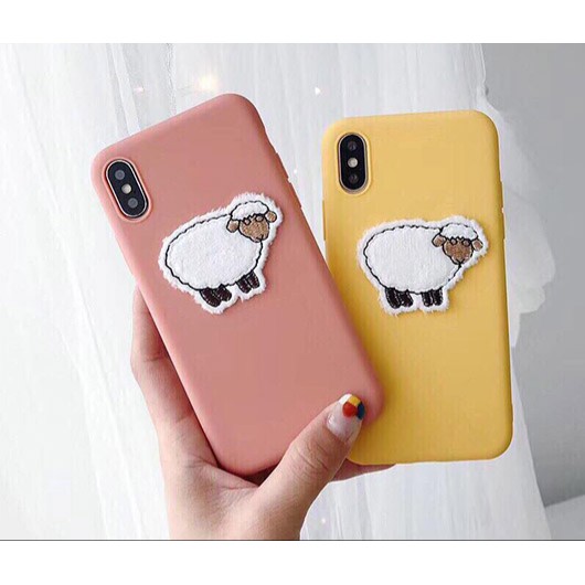 Ốp iphone X hình con cừu xinh xắn